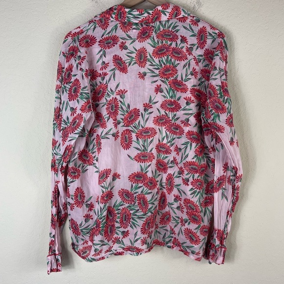 Banjanan Long Sleeve Floral Button Down Top in Dune Daisy Size Large - Picture 7 of 8